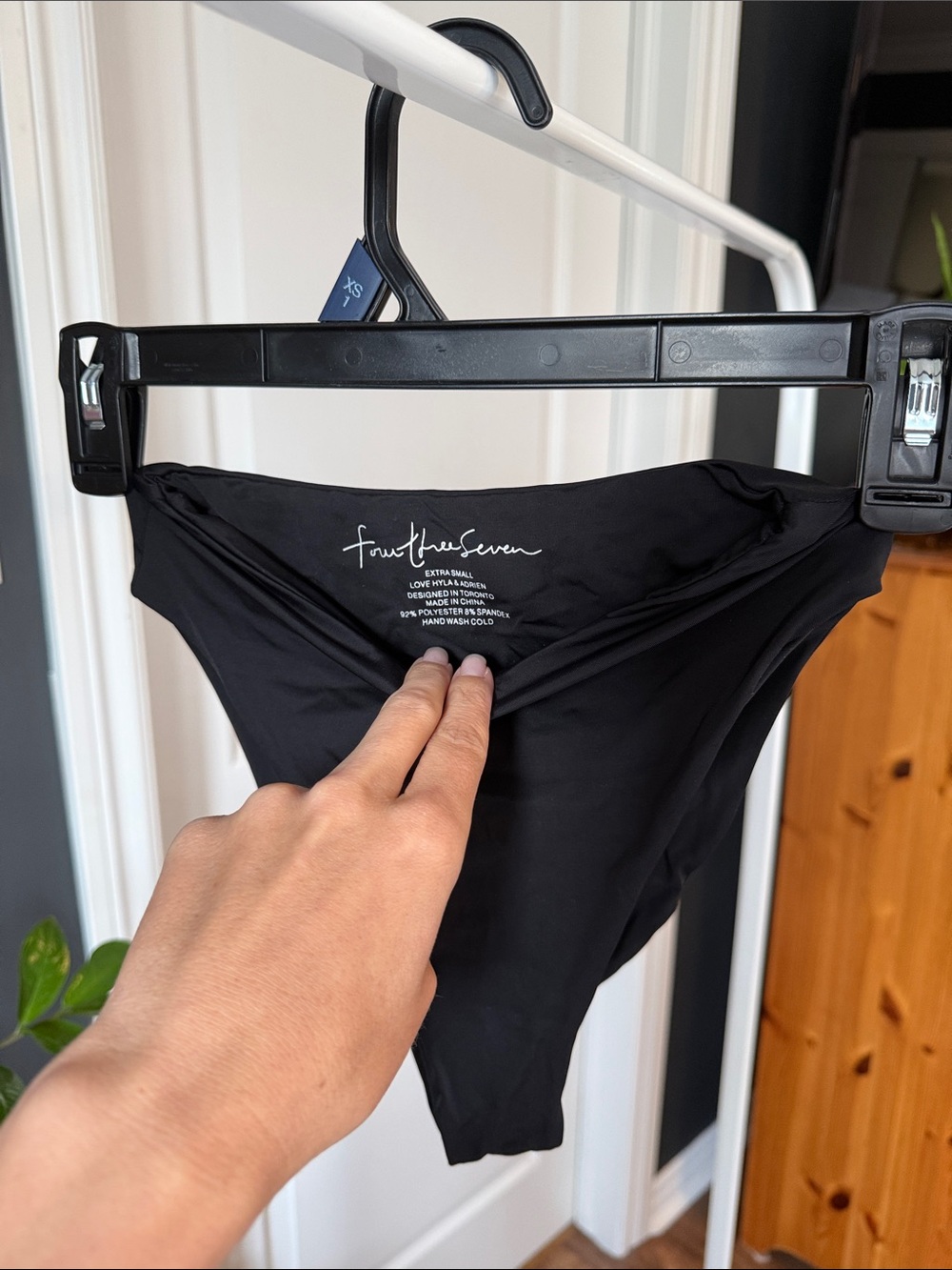 437 Women's Black High-Cut Bikini Bottom
